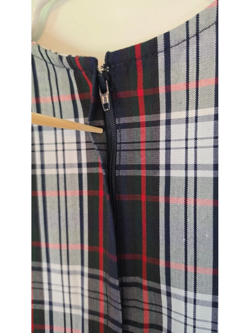 NWT Becky Thatcher Elderwear Girls Plaid School Uniform Pleated Dress, Sz 5, #97